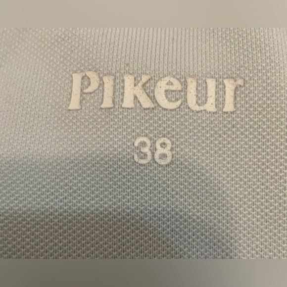 Pikeur Sports Short-Sleeve Show Shirt Light Blue w/ White Collar Size 38(US 6–8) - Picture 7 of 8